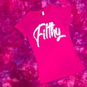Hot Topic, Hot Pink ‘Filthy’ Tee